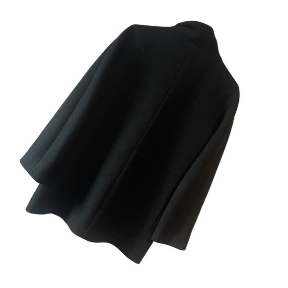 J. Crew Cocoon Coat in Italian Stadium Cloth Wool Nello Gori J5536 Size 2 Black - Picture 3 of 11